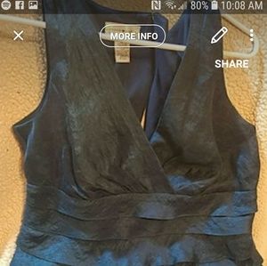 London Style teal ruffled cocktail dress